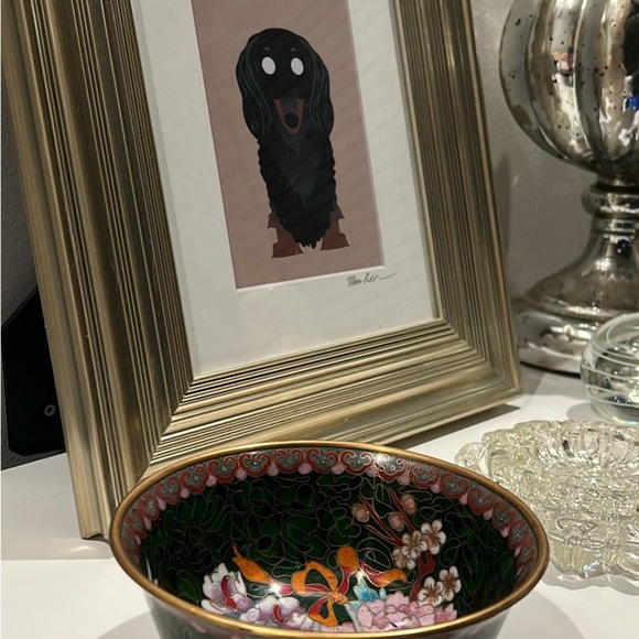 💕Vintage enamel floral basket bowl - Picture 4 of 5